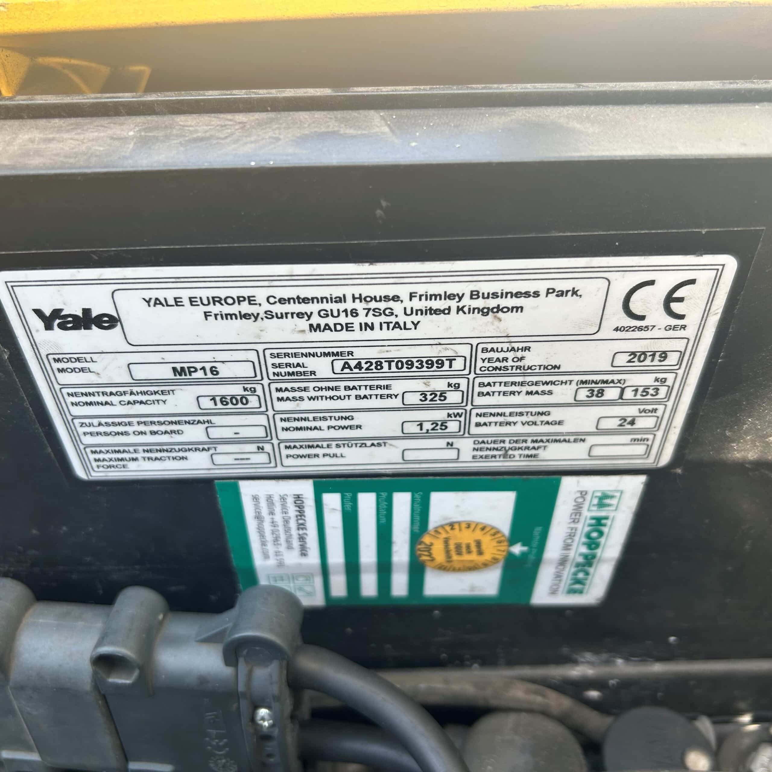 YALE MP16 – Bild 6